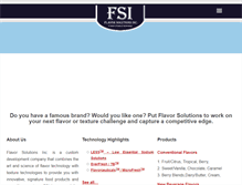 Tablet Screenshot of flavorsolutionsinc.com